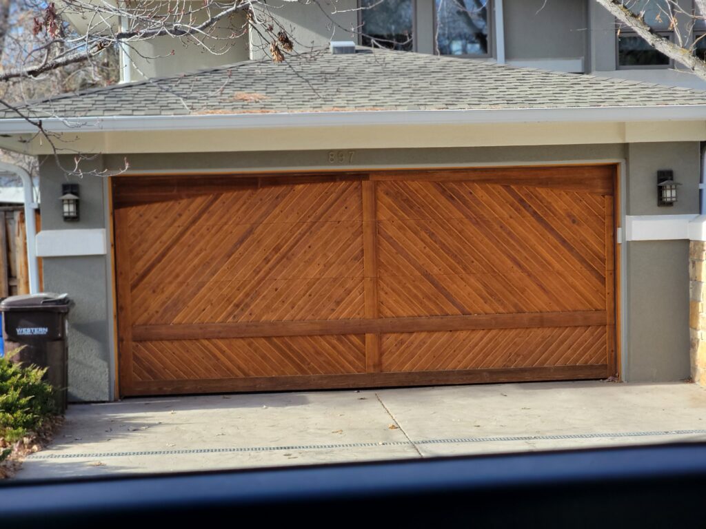 Wooden Garage Door design in Lafayette