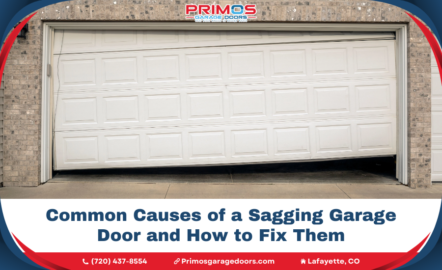 sagging garage door repair