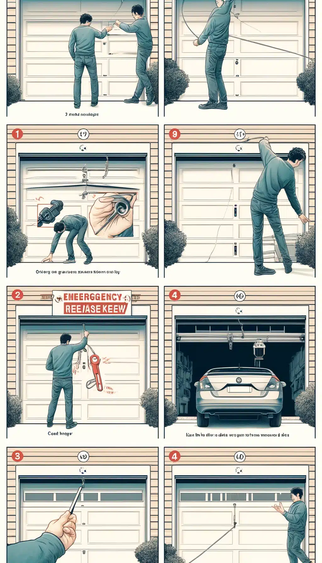 How to Open Garage Door Manually from Outside Without Key Safely