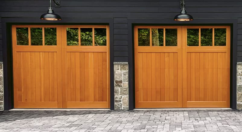 wooden garage door in Lafayette CO